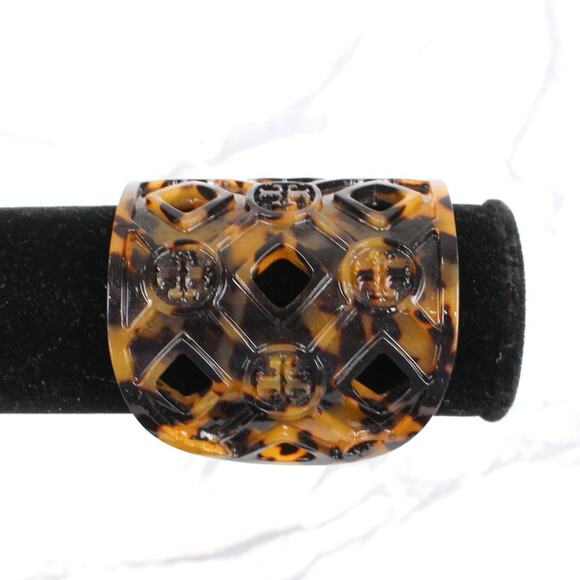 Tory Burch Brown Resin Lucite Cuff Bracelet - Picture 2 of 7